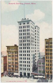 Alworth Building, Duluth, MN Minnesota - Early 1900's Postcard