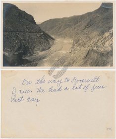 Roosevelt Dam, near Phoenix, AZ Arizona - Early 1900's Photo Photograph