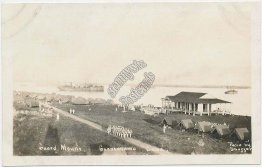Guard Mount, Naval Ships, Guantanamo Bay, CUBA - Early 1900's RP Photo Postcard