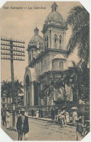 Cathedral, San Salvador, El Salvador - Early 1900's Postcard