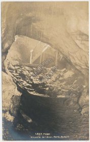 Lava Tube, Kilauea National Park, HI Hawaii - Early 1900's RP Photo Postcard
