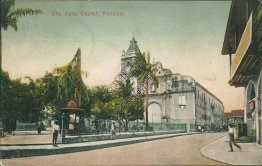 Santa Ana Church, Panama - Early 1900's Postcard