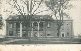 Athens College, Athens, AL Alabama - 1908 Postcard