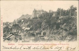 Ch‚teau Frontenac, Lower Town, Basse Ville, Quebec QC, Canada 1903 Postcard