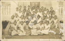 Group of Filipino Women, Philippines PI - Early 1900's Real Photo RP Postcard