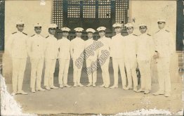 Young Military Men, Guagua, Pampanga, Philippines, PI RP Photo Postcard