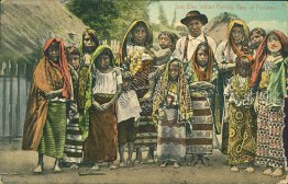 San Blas Indian Family, Republic of Panama - Early 1900's Postcard