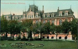 Parliament Buildings, Winnipeg, Manitoba, Canada - Early 1900's Postcard
