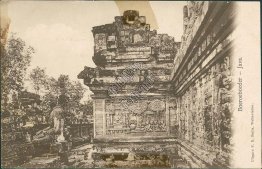 Boeroeboeder, Java, Indonesia - Early 1900's Postcard
