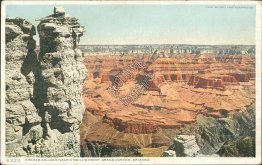 Eroded Column, O'Neill's Point, Grand Canyon, AZ Arizona 1910 Postcard