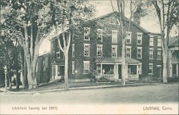 County Jail, Litchfield, CT Connecticut - Early 1900's Postcard