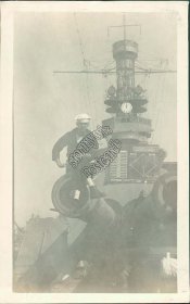 Sailor, Ship Gun, NY Yankees San Francisco Giants Baseball Scorecard Early Photo