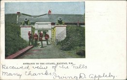 Entrance to Citadel, Halifax, NS Nova Scotia, Canada 1906 Postcard