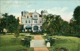 Residence of George A. Joslyn, Omaha, NE Nebraska - Early 1900's Postcard