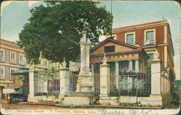 Memorial Chapel, Havana, Habana, CUBA Pre-1907 ROTOGRAPH Postcard