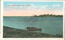 View on Ohio River, Henderson, KY Kentucky - Early 1900's Postcard