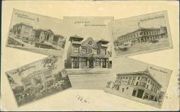 5 Views, San Leandro, CA California - 1910 Postcard