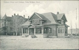 Orphan Home and Cottage, Twin Bridges, MT Montana - 1910 Postcard