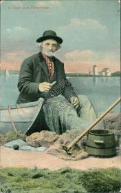 A Cape Cod Fisherman, MA Massachusetts - Early 1900's Postcard