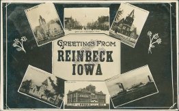 6 Views, Reinbeck, IA Iowa - Early 1900's Real Photo RP Postcard