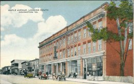 Maple Avenue, looking South, Covington, VA Virginia - Early 1900's Postcard