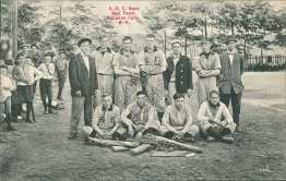 A.O.C. Baseball Team, Honeoye Falls, NY New York - Early 1900's Postcard