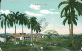 A Cuban Village, CUBA - Early 1900's Postcard