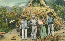 Family, Natives, Chepo, Panama - Early 1900's Postcard