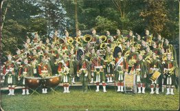 48th Highlanders Band, Toronto, Canada - Early 1900's Postcard
