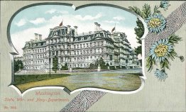 State War & Navy Department, Washington DC Pre-1907 Postcard