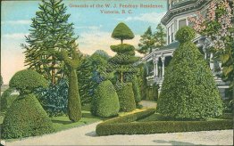 W. J. Pendray Residence, Victoria, British Coloumbia BC, Canada - 1923 Postcard