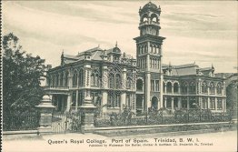 Queen's Royal College, Port of Spain, Trinidad, BWI - Early 1900's Postcard