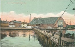 Navy Yard Bridge, Kittery, ME Maine - Early 1900's Postcard