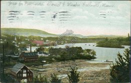 View from Wharf Hill, Hallowell, ME Maine Pre-1907 Postcard