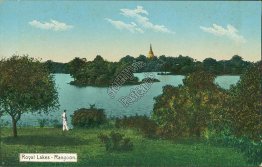 Royal Lakes, Rangoon, Burma Myanmar - Early 1900's Postcard