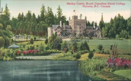 Hatley Castle, Royal Canadian Naval College, Victoria, BC, Canada Postcard