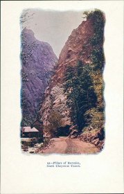 Pillars of Hercules, South Cheyenne Canon, CO Colorado Pre-1907 Postcard