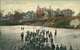 Reservoir Skating Pond, Alliance, OH Ohio - 1908 Postcard