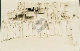 Rowing Team, US Navy Sailors Trophy Ceremony - Early 1900's Photo Photograph