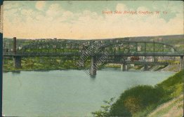 South Side Bridge, Grafton, WV West Virginia - Early 1900's Postcard