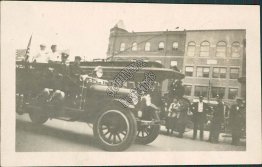 Fire Engine Car, Trolley - Early 1900's Real Photo Card