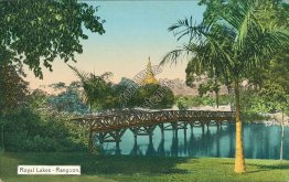 Royal Lakes, Rangoon, Burma, Myanmar - Early 1900's Postcard