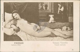 Tiziano Vecellio Art, Florence, Italy - Early 1900's Postcard