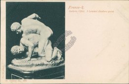 The Wrestlers (Gree Sculpture), Florence, Italy - Early 1900's Postcard