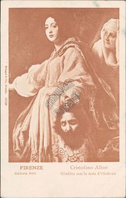 Judith with the head of Holofernes, Florence, Italy - Early 1900's Postcard
