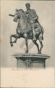 Statue of Marcus Aurelius, Rome, Italy - Early 1900's Postcard