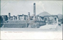 Temple of Jupiter, Pompei, Italy - Early 1900's Postcard