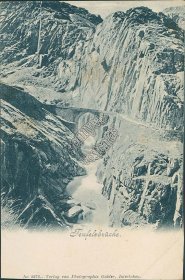 Devil's Bridge, Canton of Ticino, Switzerland - Early 1900's Postcard