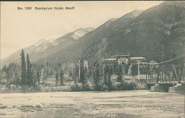 Banff Sanitarium Hotel, Banff, Alberta AB - Early 1900's Postcard