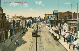 Jasper Ave., Edmonton, Alta., Edmonton, Alberta AB - Early 1900's Postcard